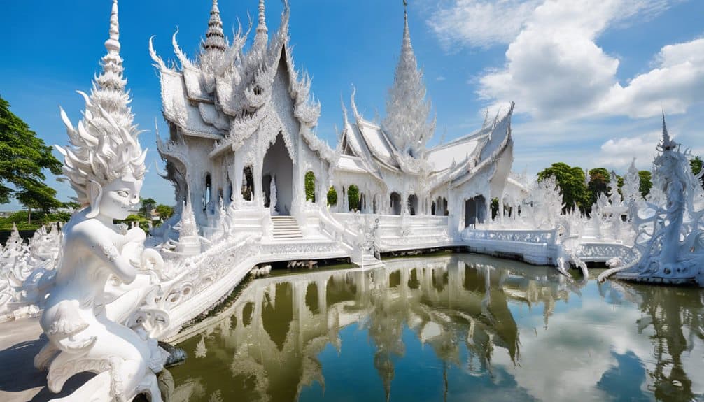 white temple in thailand